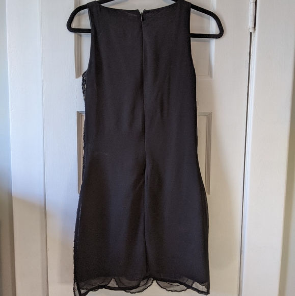 Suzy Shier Peacock Feather Sequin Dress - Picture 4 of 5